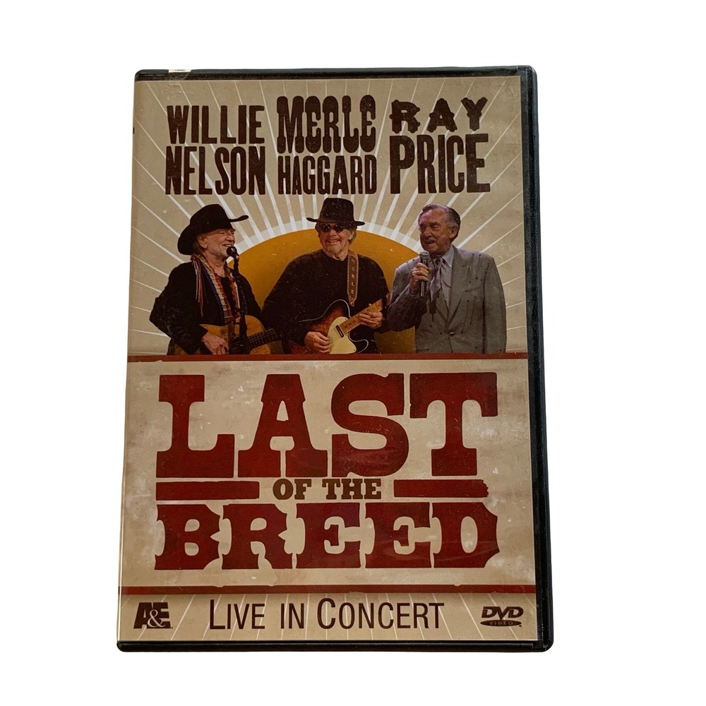 Last of the Breed Live in Concert DVD Willie Nelson Merle Haggard Ray Price A&E